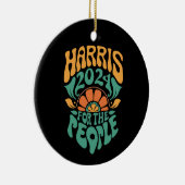 Harris Walz 2024 Wahlpräsident Kamala Harris Keramik Ornament (Rechts)