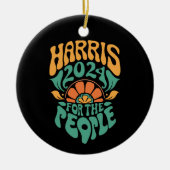 Harris Walz 2024 Wahlpräsident Kamala Harris Keramik Ornament (Vorne)