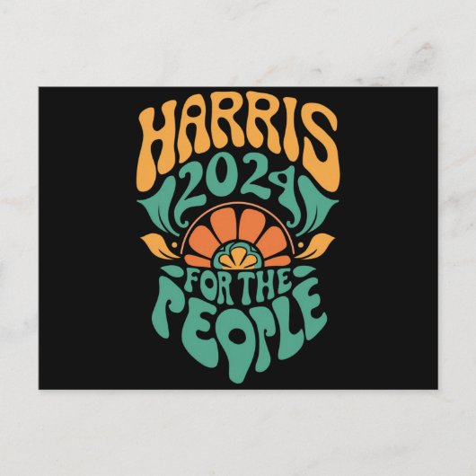 Harris Walz 2024 Wahlpräsident Kamala Harris Postkarte (Vorderseite)