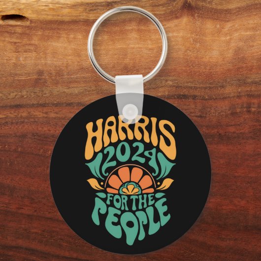 Harris Walz 2024 Wahlpräsident Kamala Harris Schlüsselanhänger (Vorderseite)