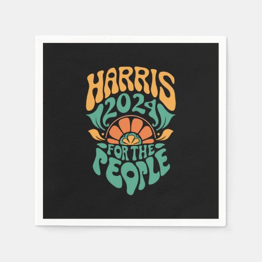 Harris Walz 2024 Wahlpräsident Kamala Harris Serviette (Vorderseite)