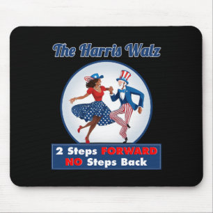Harris Walz 2024 Waltz Dance 2 Schritte nach vorn Mousepad