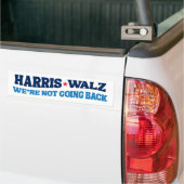 Harris Walz 2024 Wir gehen nicht zurück Autoaufkleber (Auf Lkw)