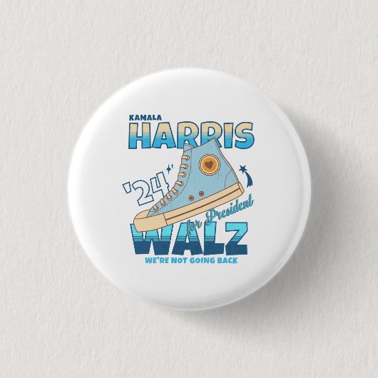 Harris Walz 2024 Wir gehen nicht zurück Button (Vorderseite)