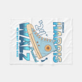 Harris Walz 2024 Wir gehen nicht zurück Fleecedecke (Vorderseite (Horizontal))