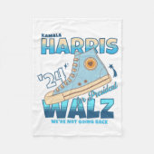 Harris Walz 2024 Wir gehen nicht zurück Fleecedecke (Vorderseite)