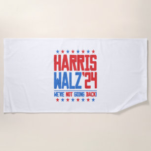 HARRIS WALZ 2024 - Wir gehen nicht zurück Strandtuch
