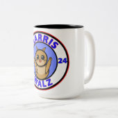 Harris Walz 2024 Zweifarbige Tasse (VorderseiteRechts)