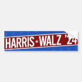 Harris Walz '24 Autoaufkleber (Vorne)