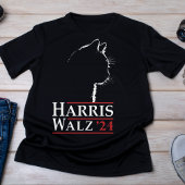 Harris Walz '24 Cat Silhouette Kampagne T-Shirt