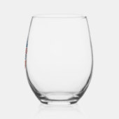 HARRIS WALZ 24 DEMOKRATIE 2024 WEINGLAS OHNE STIEL (Links)