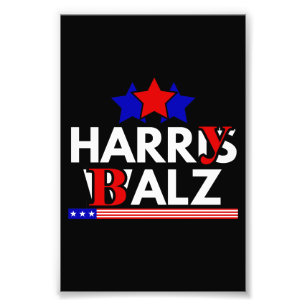 Harris Walz 24 Harry Balz 2024 Meme Democratics Fotodruck