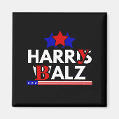 Harris Walz 24 Harry Balz 2024 Meme Democratics Magnet (Vorne)