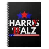 Harris Walz 24 Harry Balz 2024 Meme Democratics Notizblock (Vorderseite)