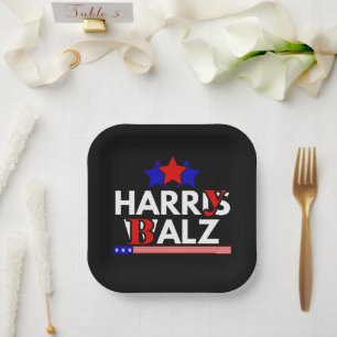 Harris Walz 24 Harry Balz 2024 Meme Democratics Pappteller