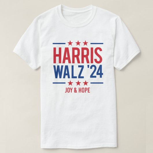 Harris Walz '24 - Joy and Hope T-Shirt (Design vorne)