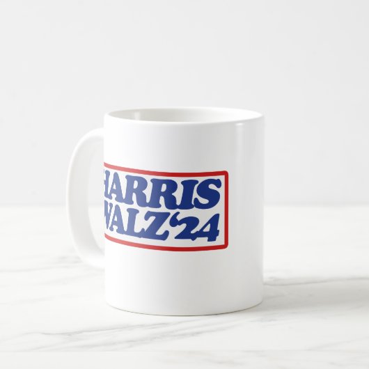 Harris Walz '24 Kaffeetasse (Vorderseite Links)