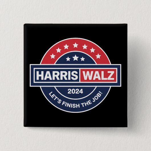 Harris Walz 24 Kamala Harris Frau Präsidentin 2024 Button (Vorderseite)