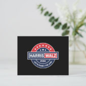 Harris Walz 24 Kamala Harris Frau Präsidentin 2024 Postkarte (Stehend Vorderseite)