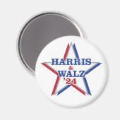HARRIS & WALZ '24 Magnet (Vorderseite/Rückseite)