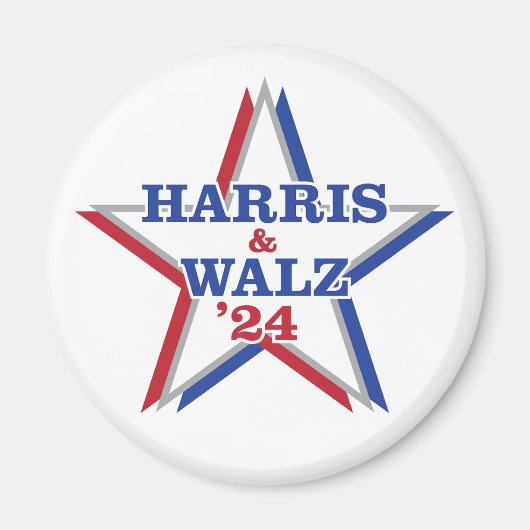 HARRIS & WALZ '24 Magnet (Vorne)