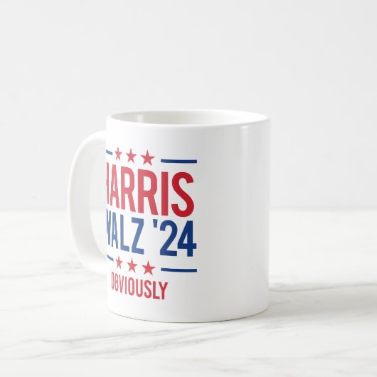 Harris Walz '24 - offensichtlich Kaffeetasse (Vorderseite Links)