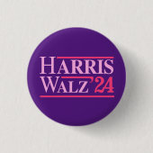 Harris Walz '24 Pink Button (Vorderseite)
