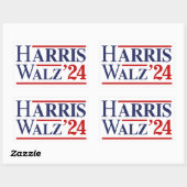 Harris Walz '24 Rechteckiger Aufkleber (Blatt)
