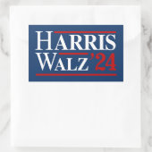 Harris Walz '24 Rechteckiger Aufkleber (Tasche)