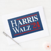 Harris Walz '24 Rechteckiger Aufkleber (Umschlag)