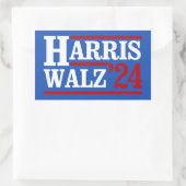 Harris Walz '24 Rechteckiger Aufkleber (Tasche)