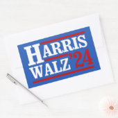 Harris Walz '24 Rechteckiger Aufkleber (Umschlag)