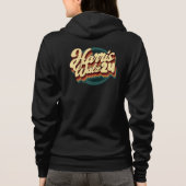 Harris Walz 24 Retro Hoodie (Rückseite)