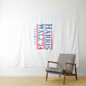 Harris Walz 24 Wandteppich (Beispiel (Horizontal))