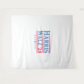 Harris Walz 24 Wandteppich (Vorderseite (Horizontal))