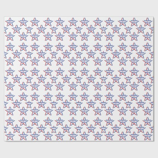 HARRIS & WALZ '24 Wrapping Paper Geschenkpapier (Flach)