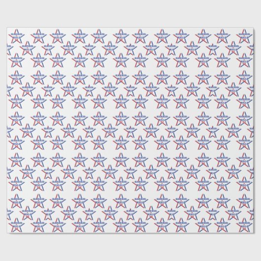 HARRIS & WALZ '24 Wrapping Paper Geschenkpapier (Saum)