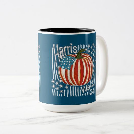 Harris Walz 24 Zweifarbige Tasse (VorderseiteRechts)