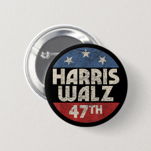 Harris Walz 47. Präsident USA Amerika 2024 Button