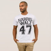 Harris Walz 47. Präsident Vintag T-Shirt (Vorne ganz)
