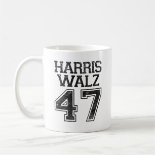 Harris Walz 47. Präsident Vintage Kaffeetasse