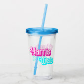 Harris Walz Acryltrinkbecher (Rückseite)