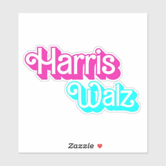 Harris Walz Aufkleber (Blatt)
