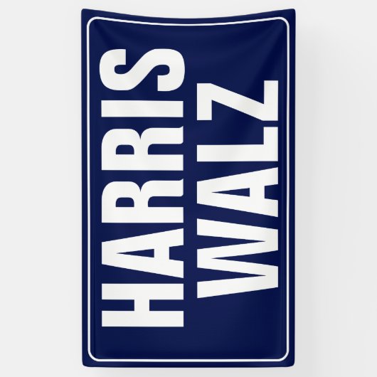 Harris-Walz Banner (Vertikal)