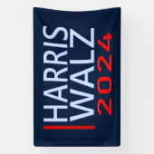 Harris Walz Banner zur Präsidentschaftswahl 2024 (Vertikal)