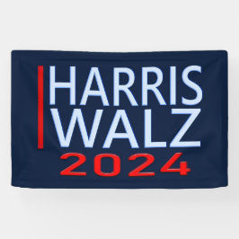 Harris Walz Banner zur Präsidentschaftswahl 2024