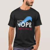 Harris Walz Blue Wave of Hope T-Shirt (Vorderseite)