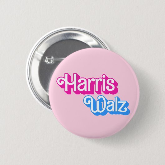 Harris Walz Button (Vorne & Hinten)
