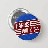 Harris Walz Button (Vorne & Hinten)