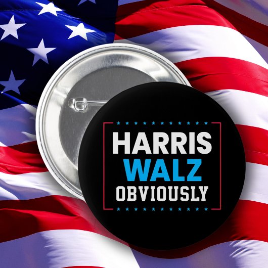 Harris Walz Button